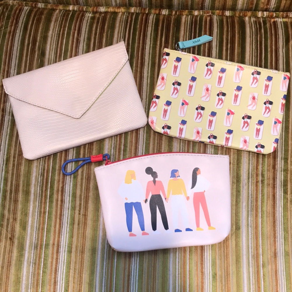NWOT Ipsy Cosmetic Bags 3 for $8